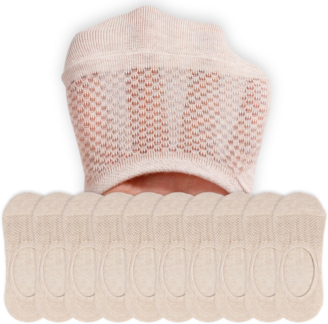 삭스팩토리 여성용 시원한 빅망사 페이크삭스 10켤레 세트