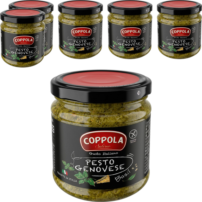 COPPOLA 柯波拉 義大利起司松子青醬, 180g, 6罐