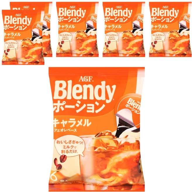AGF Blendy 濃縮咖啡球 焦糖風味, 18g, 6個, 6袋