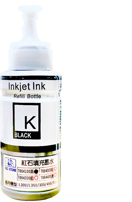 EPSON 填充墨水 T664100 70ml, 黑色, 1瓶