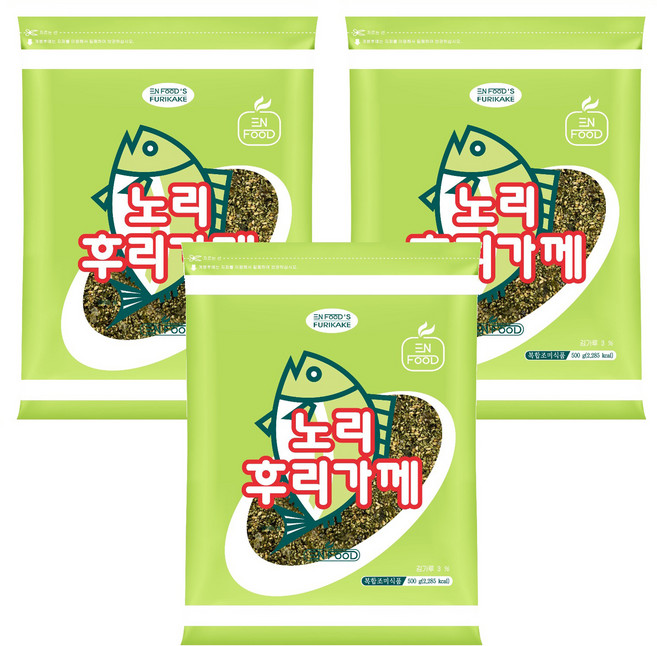 이엔푸드 노리 후리가께, 500g, 3개