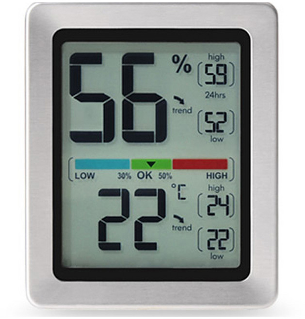 노바리빙 디지털 온습도계 ML0758, 블랙, 1개
