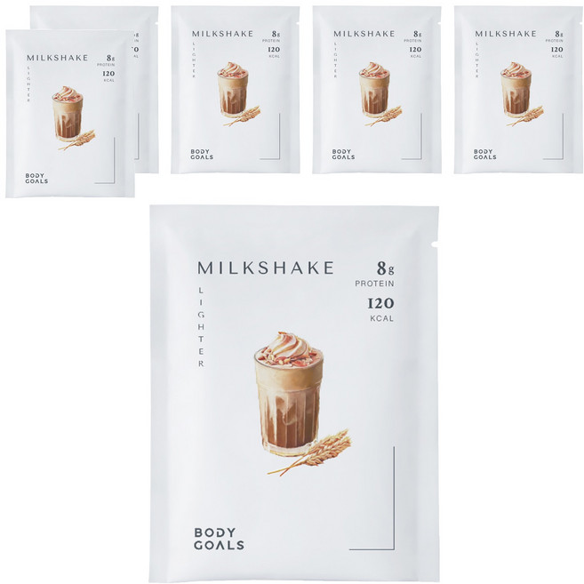 BODY GOALS 白奶昔 燕麥堅果口味, 30g, 6包