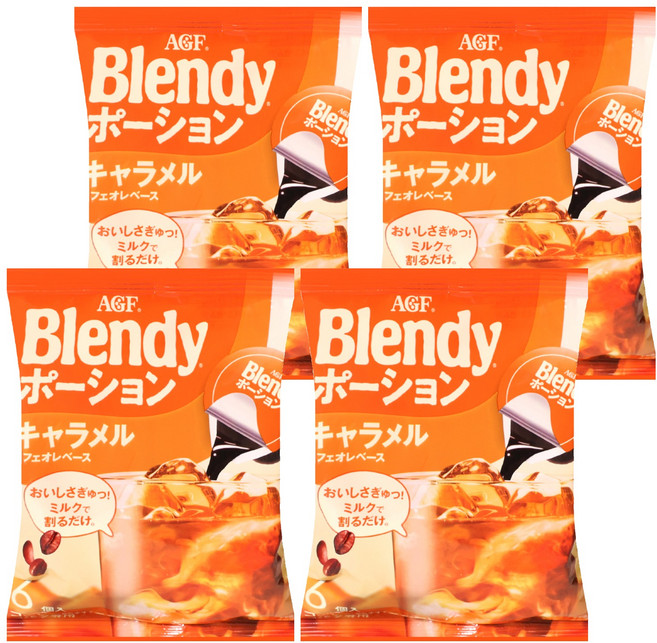 AGF Blendy 濃縮咖啡球 焦糖風味, 18g, 6個, 4袋