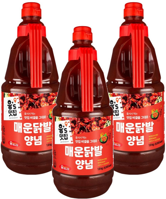 움트리 매운 닭발 양념, 1.9kg, 3개