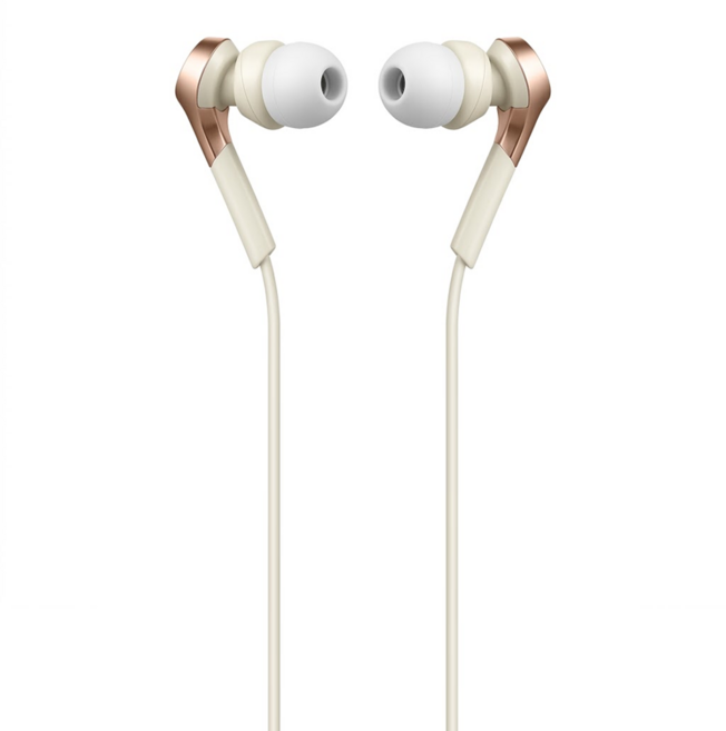audio-technica 鐵三角 智慧型手機用耳塞式耳機 原廠保固, ATH-CKS550XiS, 金色