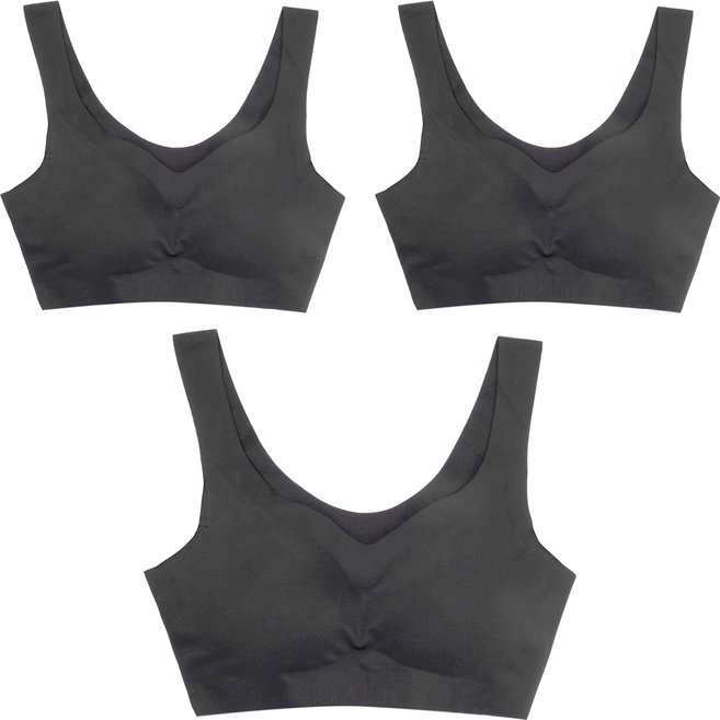 BASE ALPHA ESSENTIALS 舒適無痕無鋼圈內衣 3件組