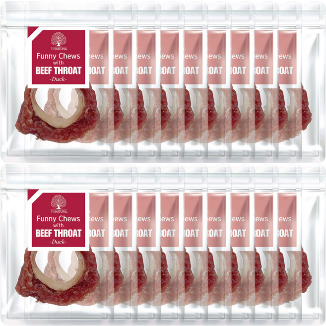 더내추럴 강아지 퍼니츄 소울대 링타입 S, 오리고기맛, 13g, 20개