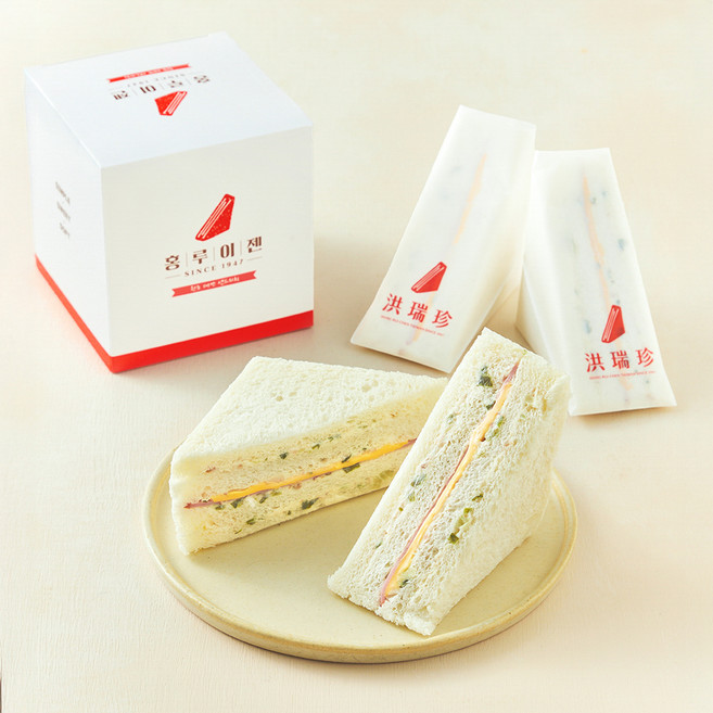 홍루이젠 프레시 파 베이컨 크림치즈 샌드위치 4개입, 300g, 1개