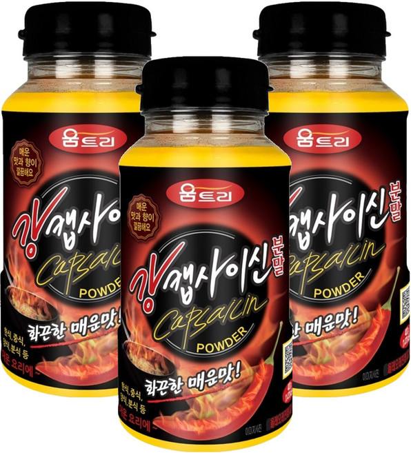 움트리 강캡사이신분말, 400g, 3개
