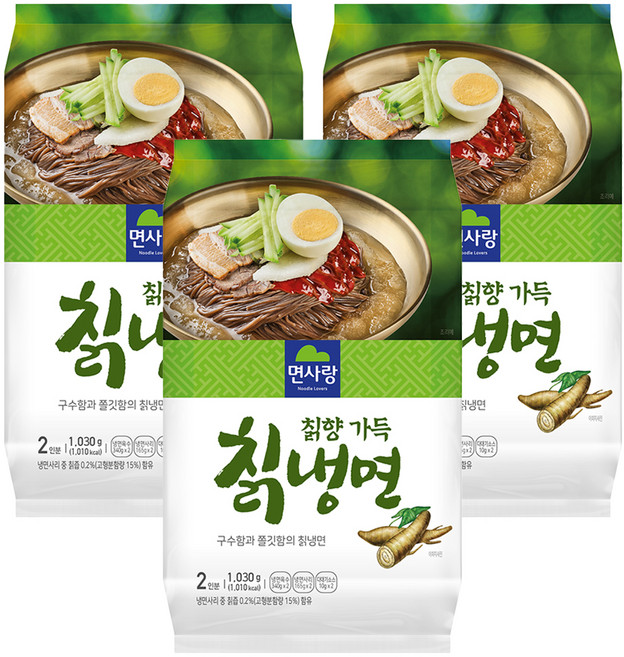 면사랑 칡향 가득 칡냉면 1030g, 3개