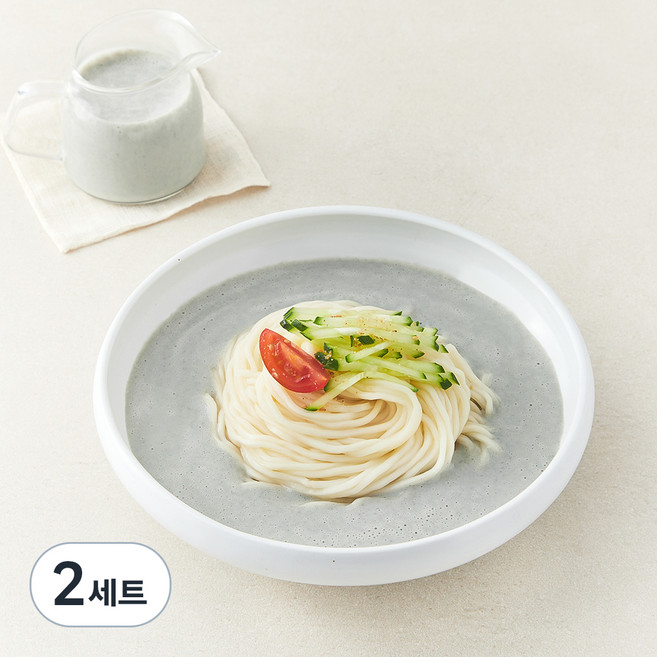 프레시오늘 껍질째 손수 영양가득 진한 파주장단콩 서리태콩국수 생소면 밀키트 2인분 세트, 1.196kg, 2세트