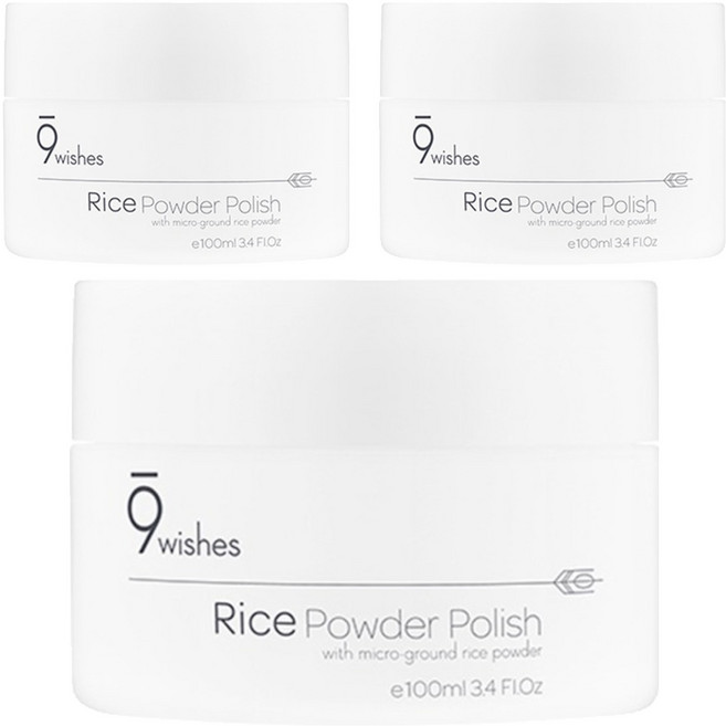 나인위시스 라이스 파우더 폴리쉬, 100ml, 3개