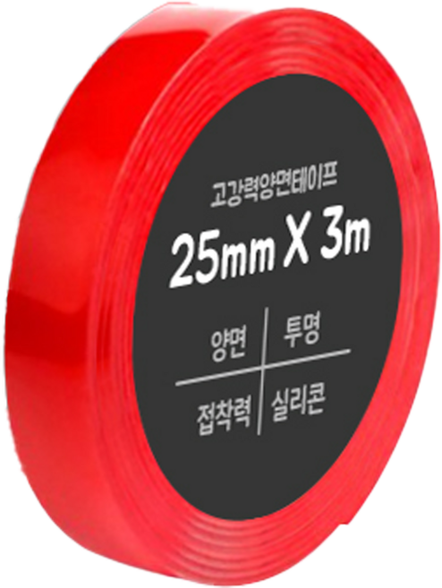 DADA 高黏度無痕防水雙面膠帶 25mm x 3m, 3個
