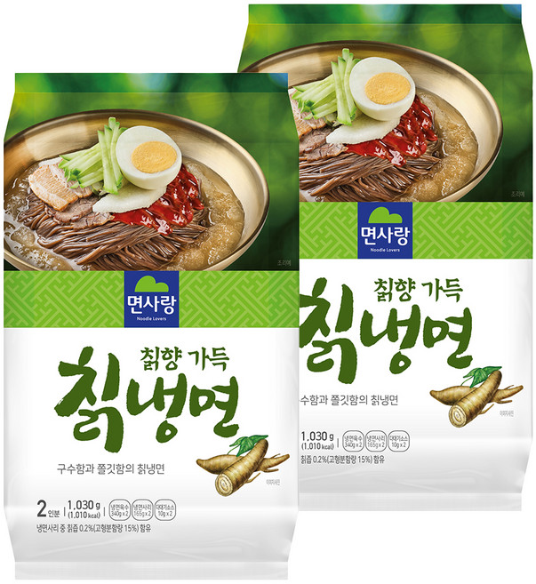 면사랑 칡향 가득 칡냉면 1030g, 2개