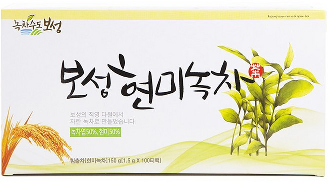 녹차수도보성 현미녹차 티백, 1.5g, 100개입, 1개