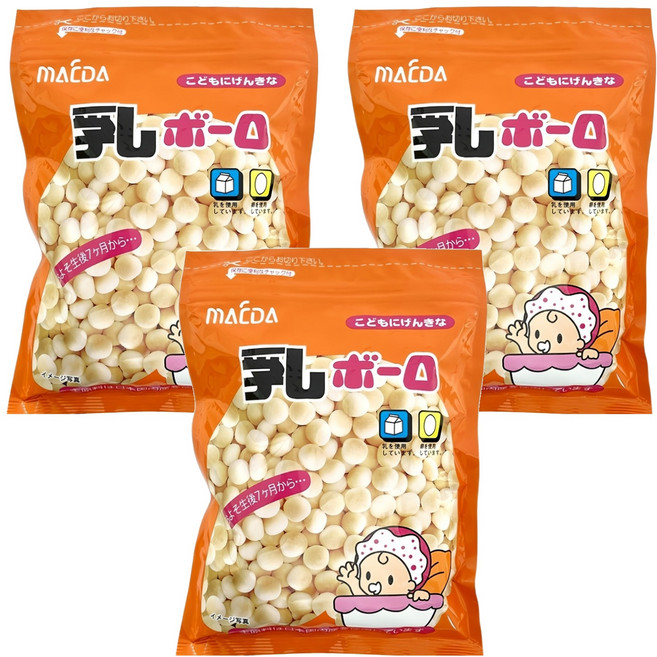 MAEDA 大阪前田製菓 乳球 蛋酥, 120g, 3包