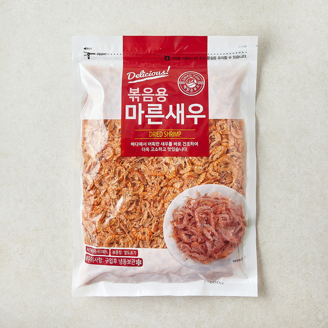 해맑은푸드 볶음용 마른새우, 500g, 1개, 1개입