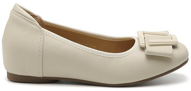 잭앤질 더폭신 소가죽 리본 키높이 플랫슈즈 JC4521