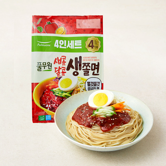 풀무원 새콤달콤 생쫄면 4인, 920g, 1개