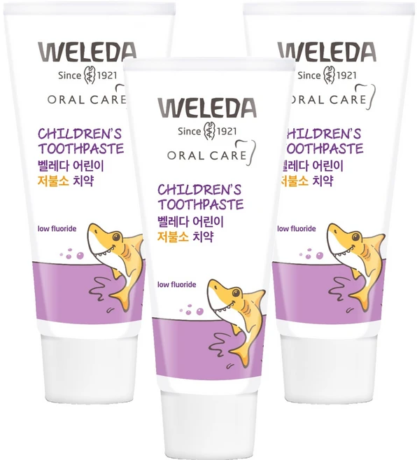 벨레다 어린이 저불소 치약 민트향, 60g, 3개 - 쿠팡