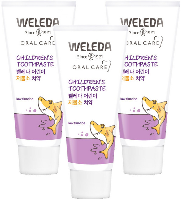 벨레다 아동용 저불소 치약, 60g, 3개