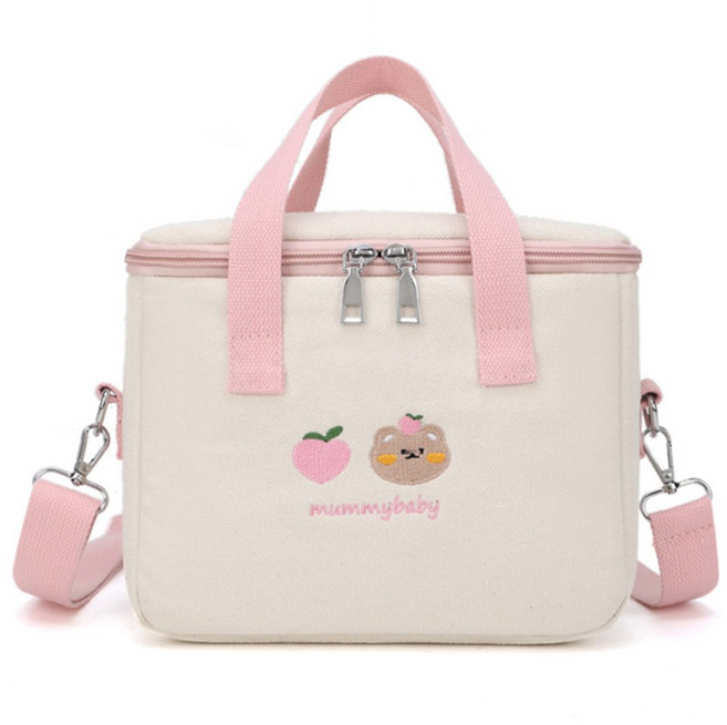 엘쏘 큐트 곰 소풍 가방, 핑크, 1개