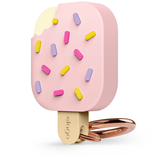 엘라고 에어태그 2세대 아이스크림 케이스, 러블리 핑크, 1개