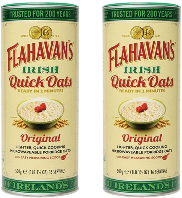 플라하반 퀵오리지날 오트밀 드럼, 500g, 2개