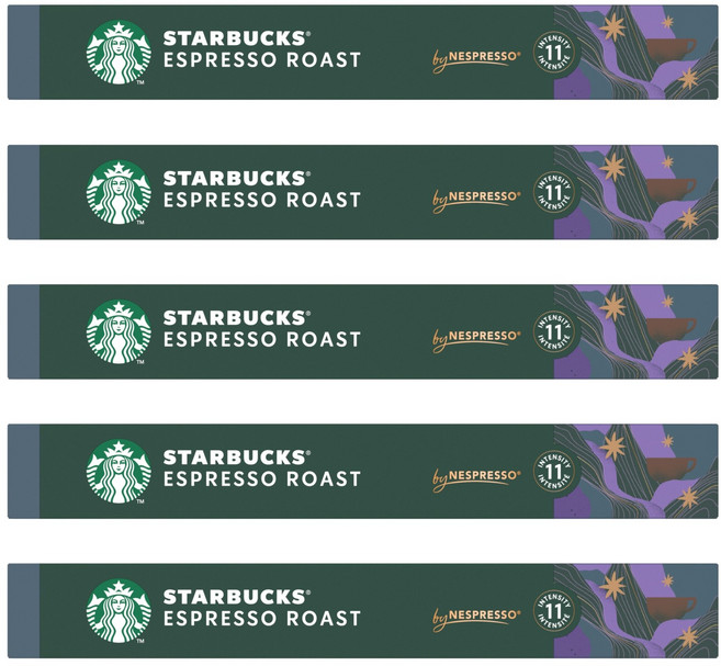 스타벅스 에스프레소 로스트 by 네스프레소 캡슐커피, 5.7g, 10개입, 5개