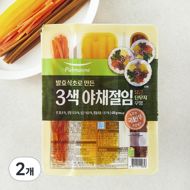 풀무원 삼색 야채절임, 450g, 2개