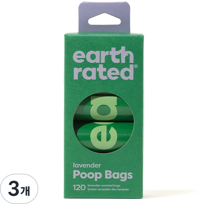 어스레이티드 풉백 배변봉투 리필, 120개입, 3개 - 쿠팡