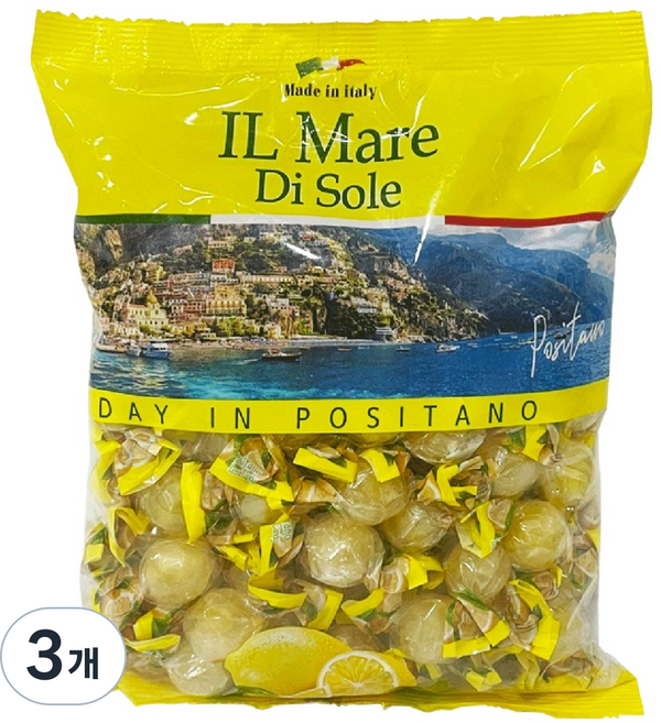 Positano IL MARE E IL SOLE 檸檬味糖果, 700g, 3個