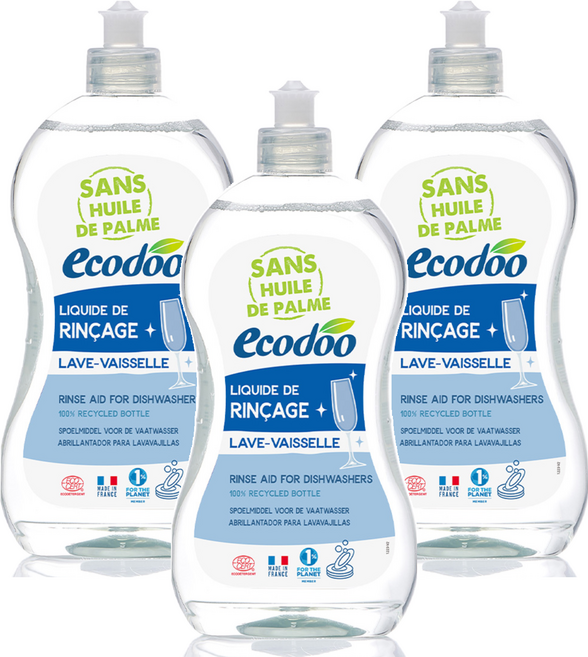 ecodoo 洗碗機亮碟劑, 500ml, 3個