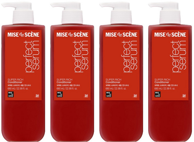 미쟝센 퍼펙트 슈퍼리치 세럼 컨디셔너, 680ml, 4개