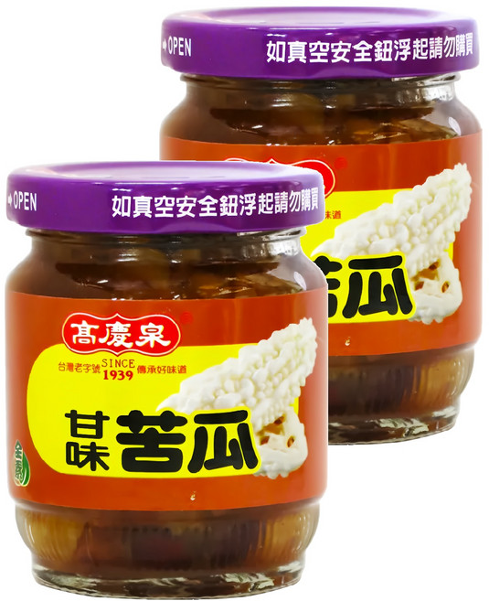 高慶泉 甘味苦瓜, 125g, 2罐