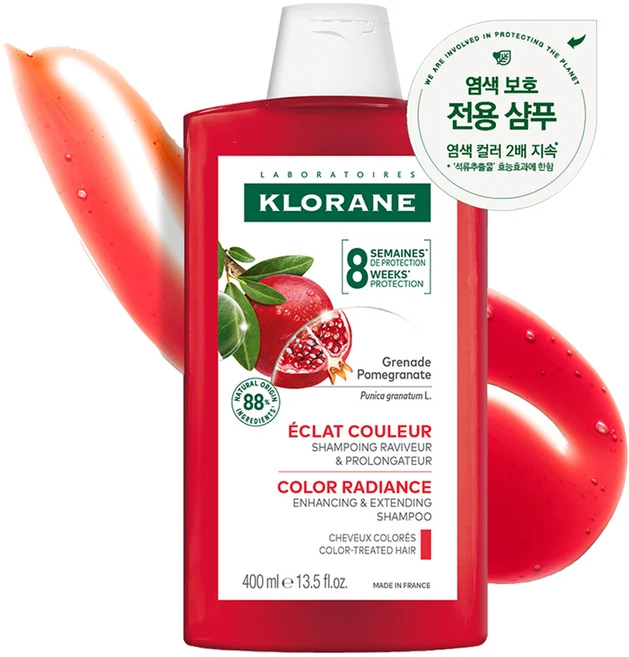 클로란 석류 컬러 프로텍션 샴푸, 400ml, 1개 - 쿠팡