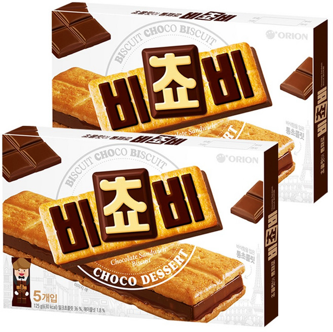 오리온 비쵸비 비스켓, 125g, 2개