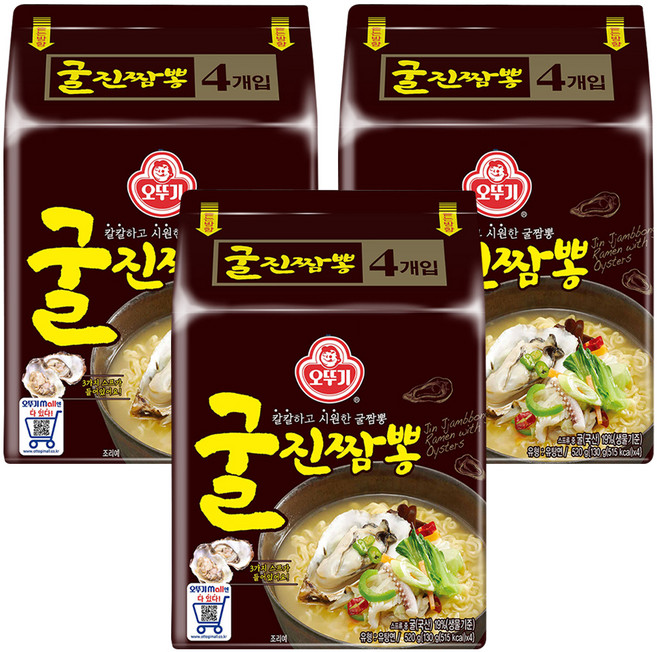 OTOKI 不倒翁 牡蠣海鮮風味湯麵 130g, 12包
