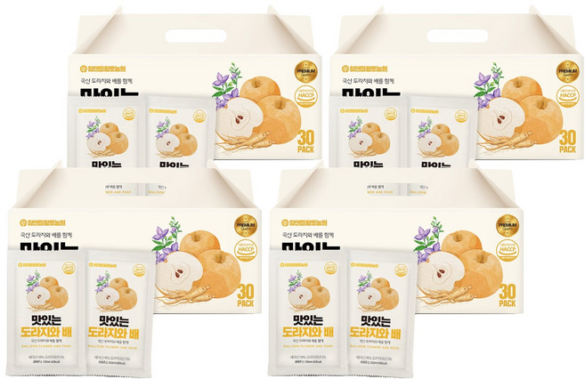 참앤들황토농원 맛있는 도라지와 배, 100ml, 120팩