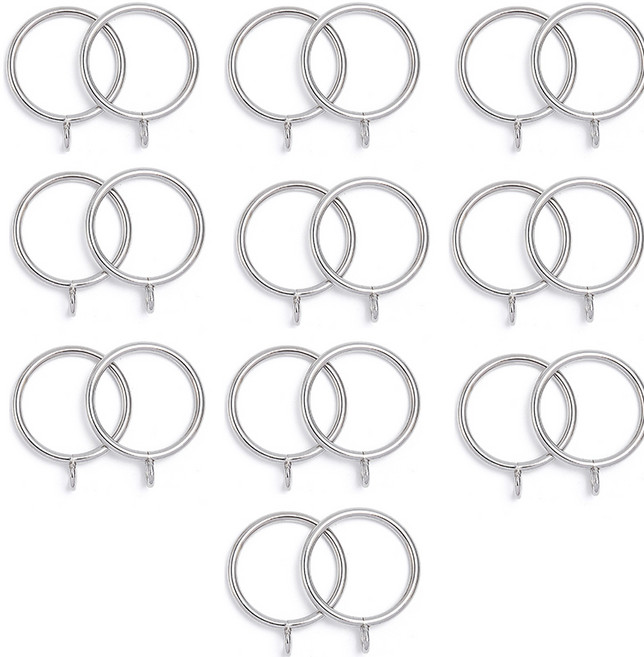 에덴스톨 커튼링 3.8cm, 실버, 20개