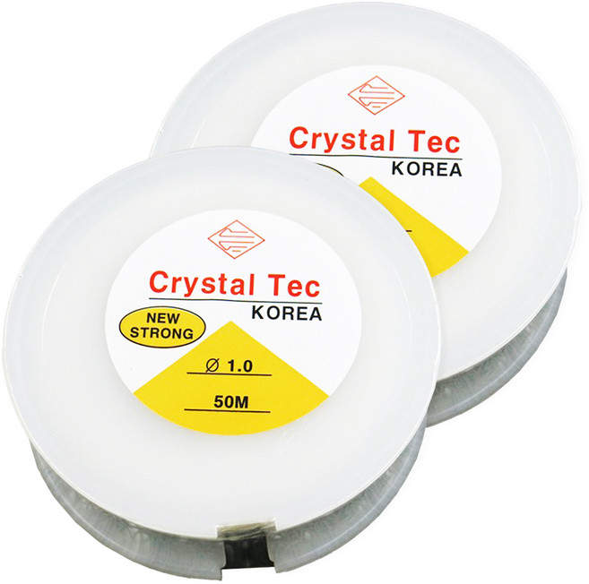 東大門鈕扣王 Crystal Tec PU繩 1.0mm x 50m, 透明色, 2捲