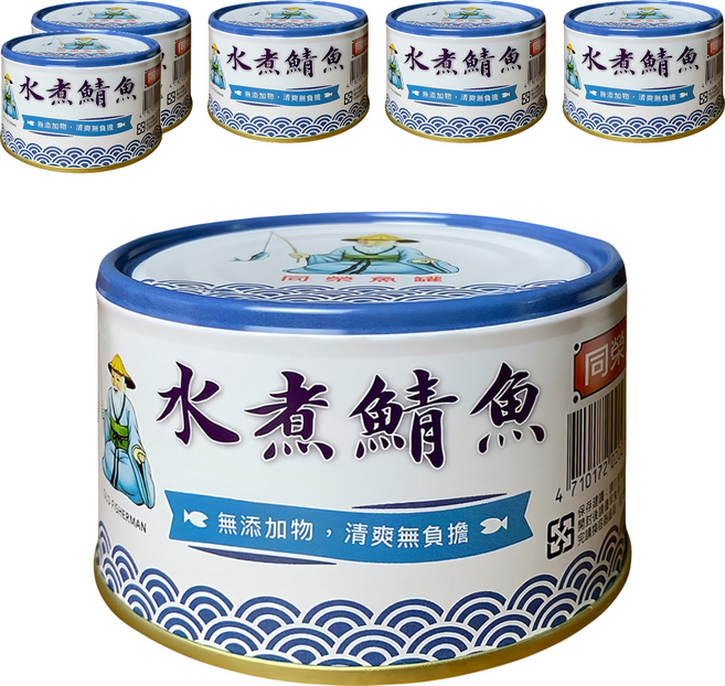 同榮 水煮鯖魚, 230g, 6罐