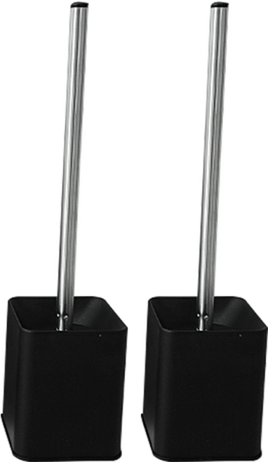 모던앳 스퀘어 물빠짐 변기솔, 블랙, 2개