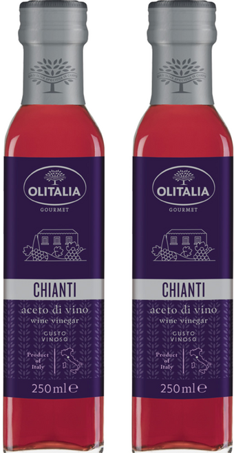 올리타리아 끼안티 와인식초, 2개, 250ml