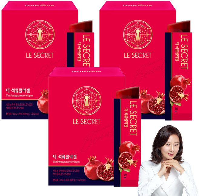 뉴트리원 르시크릿 더 석류콜라겐, 660g, 3개