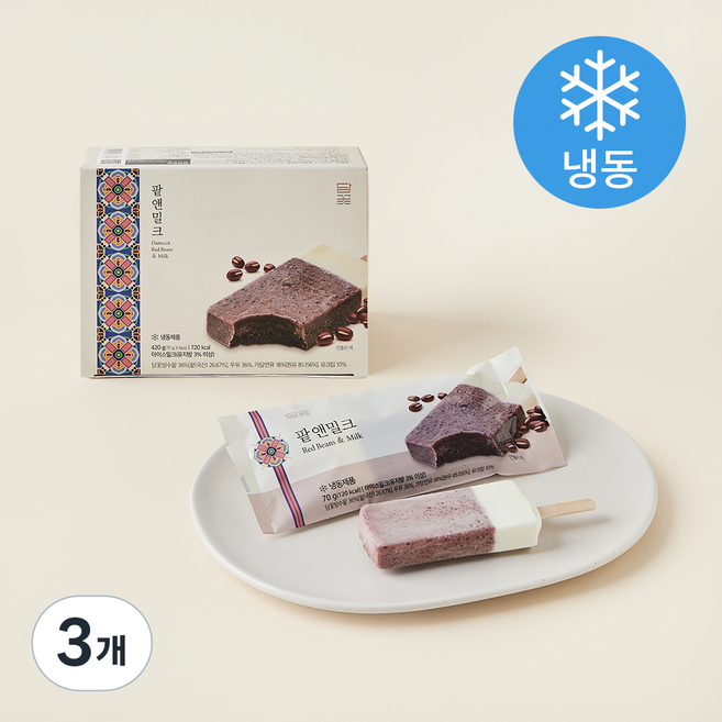 담꽃 팥앤밀크 (냉동), 70g, 6개입, 3개