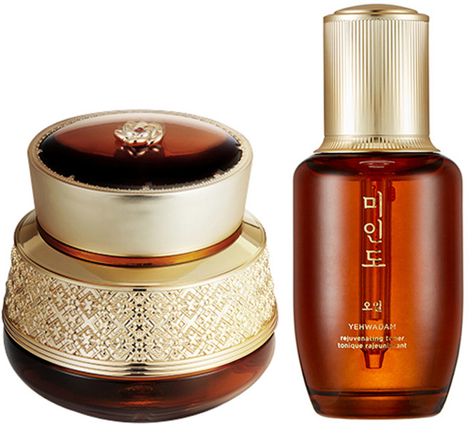 THE FACE SHOP 菲詩小舖 蘂花譚緊緻保濕乳霜 50ml+護膚油 45ml, 1組