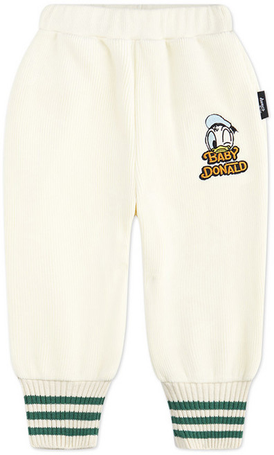 밀크마일 디즈니 아동용 베이비 도널드 벨로아 융기모 보온 배기팬츠