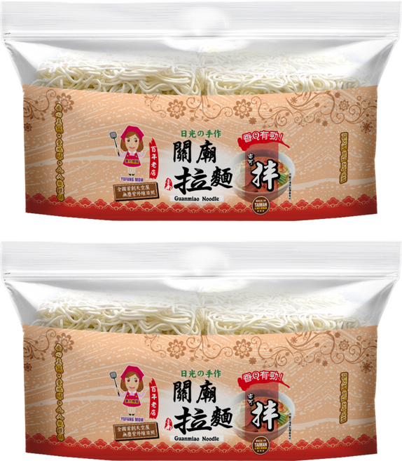 譽方媽媽 關廟拉麵, 1kg, 2包